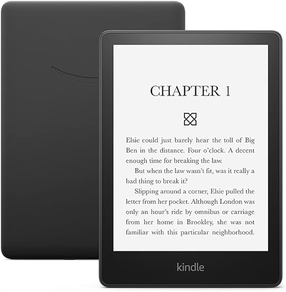 Amazon Kindle Paperwhite (16 GB) – Now with a larger display, adjustable warm light, increased battery life, and faster page turns – Black